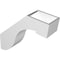 Ekena Millwork 5-in. W x 18-in. D x 18-in. H Del Monte Architectural Grade PVC Knee Brace BRCP05X18X18DEL - alternate 2